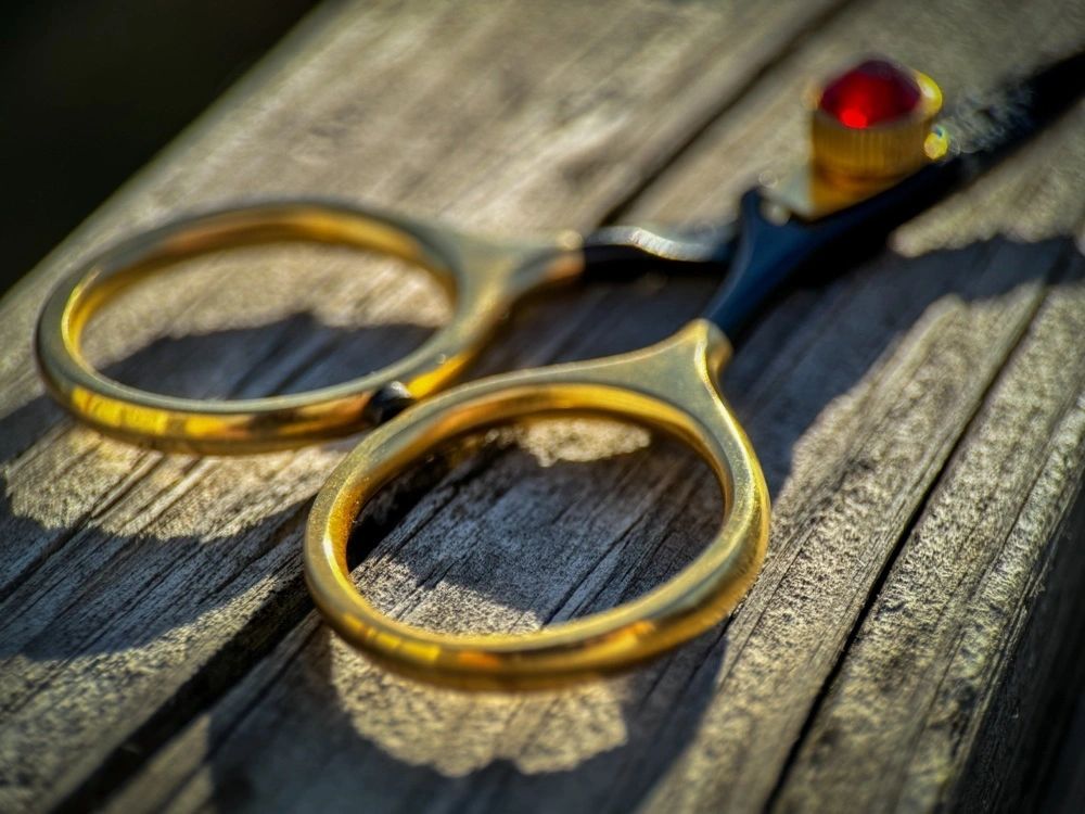 Black and 24k Gold Curved & Straight
