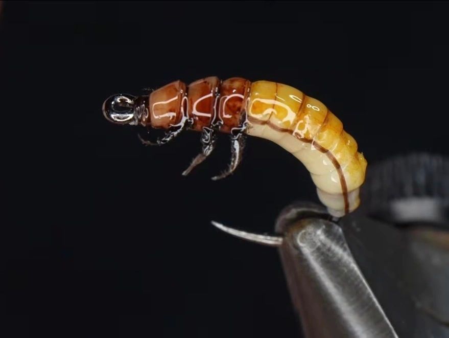 Realistic Caddis Larva